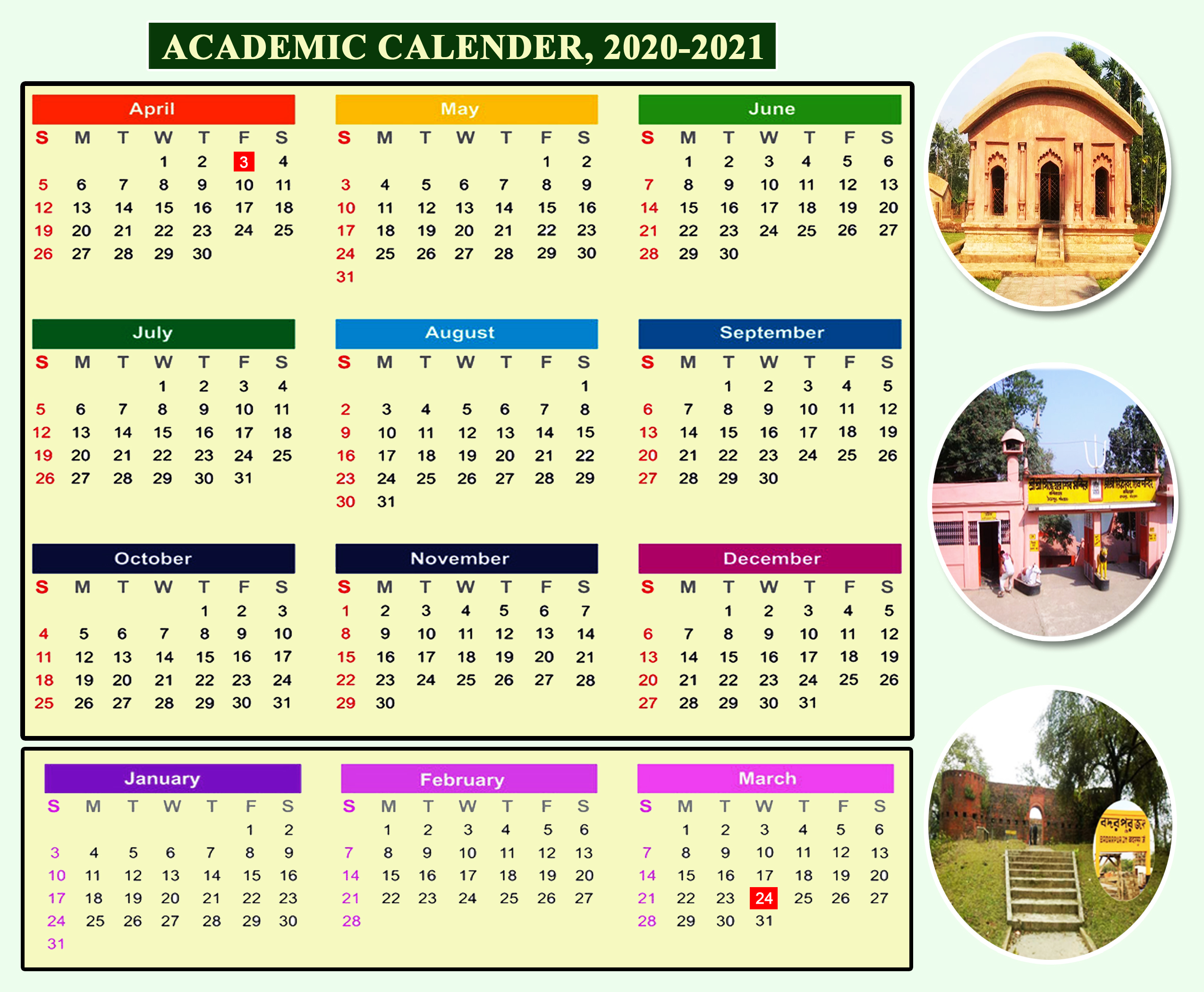 Academic Calender Academic Calender